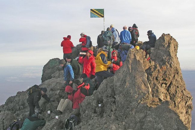 Panoramic view looking into the spectacular inner volcanic ash cone of Mount Meru crater